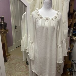 💜Elegant White Women's Coverup
